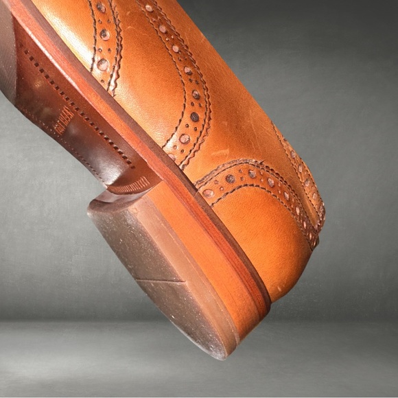 Men’s Cole Haan Saddle Leather Tan Shoes 9 1/2 med - Picture 4 of 9